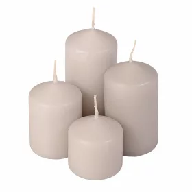  Set lumânări cilindrice de Advent în trepte, Ø40 x 40/55/70/85mm - Mat gri