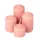 Set lumânări cilindrice de Advent în trepte, Ø40 x 40/55/70/85mm - Mat roz