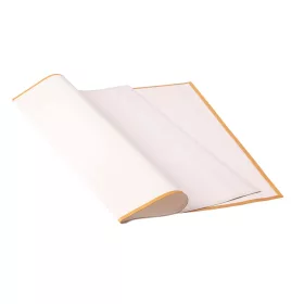 Coală folie cu chenar auriu 58 x 58cm, set 20 buc - Alb