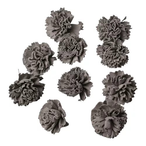 Shola Garoafă 4cm 10buc./pachet - Gri Cenușă