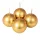 Set lumânări de Advent sferice 5cm - Auriu metalic
