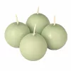 Set lumânări de Advent sferice 5cm - Verde mat