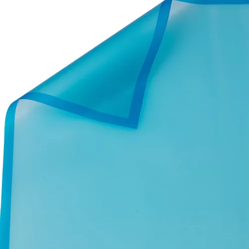 Foaie folie mată cu ramă, ușor translucidă 57 x 57cm, 20buc. - Albastru regal