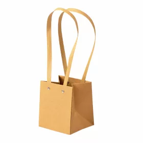   10 buc. Pungi kraft pentru flori 11.5(h) x 10.5(l) x 13(a) cm