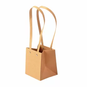   10 buc. Pungi kraft pentru flori 11.5(h) x 10.5(l) x 13(a) cm