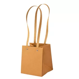 10 buc. Pungi kraft pentru flori 13(h) x 13(l) x 15(a) cm