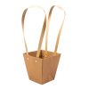 Set 10 pungi kraft pentru flori 12(h) x 12(l) x 12.5(a) cm