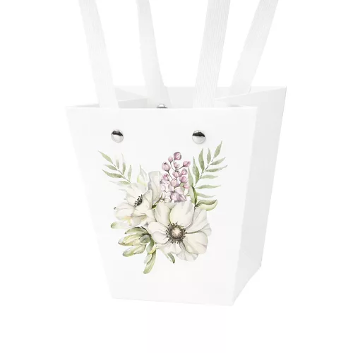 10 buc. Pungi pentru flori cu model 12(î) x 8(l) x 12.5(a) cm