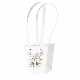   10 buc. Pungi pentru flori cu model 12(î) x 8(l) x 12.5(a) cm