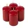 Set lumânări cilindru de Advent 7 x 4cm - Bordo lăcuit