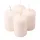 Set lumânări cilindru de Advent 7 x 4cm - Alb mat