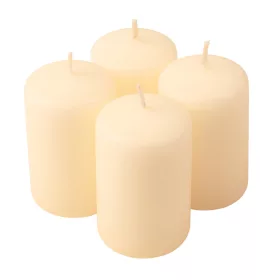Set lumânări cilindru de Advent 7 x 4cm - Ecru mat