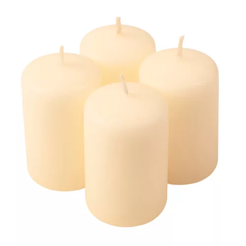 Set lumânări cilindru de Advent 7 x 4cm - Ecru mat