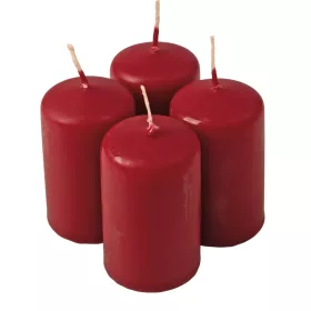 Set lumânări cilindru de Advent 7 x 4cm - Bordo mat