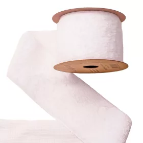 Panglică din blană 63mm x 2.7m - Alb imaculat