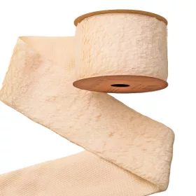 Panglică din blană 63mm x 2.7m - Crem