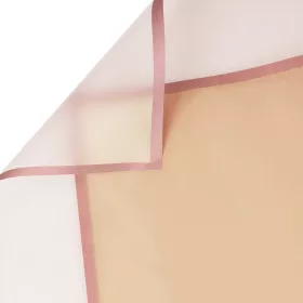 Folie mată transparentă cu margine 58 x 58cm, 20 buc - Bej