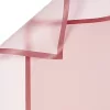 Rulou de folie mată transparentă cu chenar 58 x 58 cm, 20 buc. - Roz pudrat