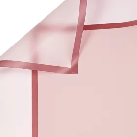   Rulou de folie mată transparentă cu chenar 58 x 58 cm, 20 buc. - Roz pudrat