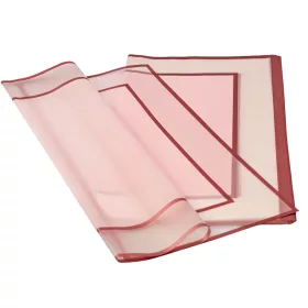   Rulou de folie mată transparentă cu chenar 58 x 58 cm, 20 buc. - Roz pudrat