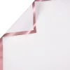 Folie cu margine rose gold 58 x 58cm, 20 buc - Alb