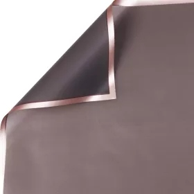 Folie cu margine rose gold 58 x 58cm, 20 buc - Gri închis