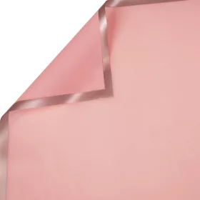 Folie cu margine rose gold 58 x 58cm, 20 buc - Roz pal