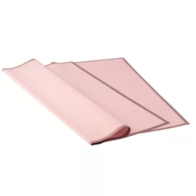Folie cu margine rose gold 58 x 58cm, 20 buc - Roz pal