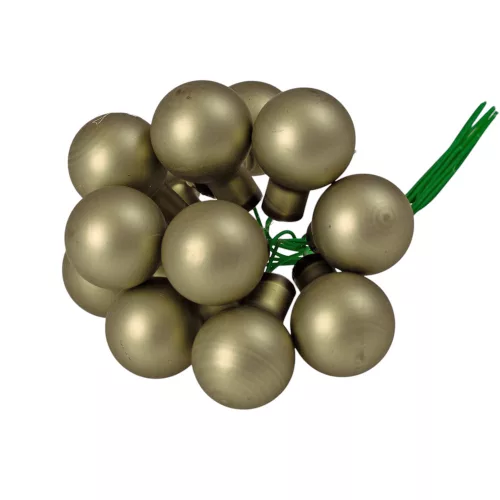 Pick glob de sticlă, mat rozmarin, 2cm, set de 12 bucăți