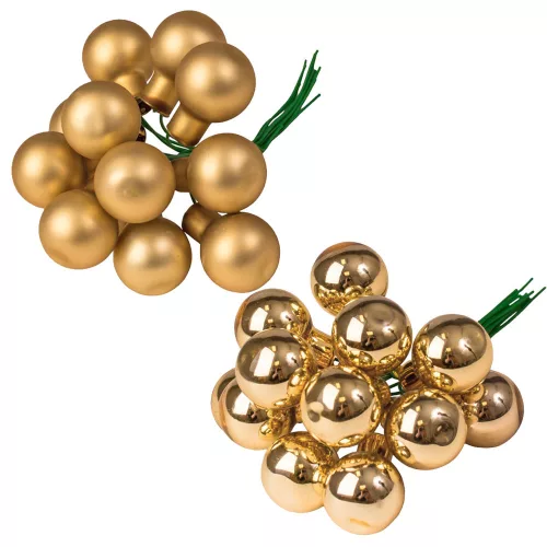 Pick glob de sticlă, set mixt - Auriu