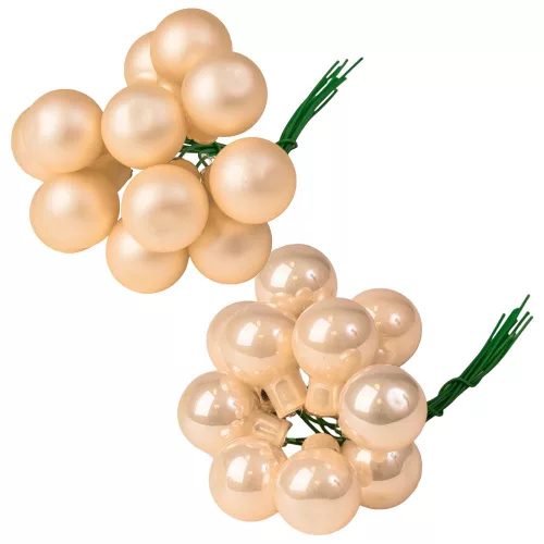 Pick glob de sticlă, set mixt - Crem