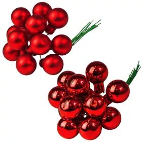 Pick glob de sticlă, set mixt - Roșu