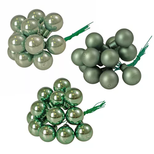 Pick glob de sticlă, set mixt - Verde