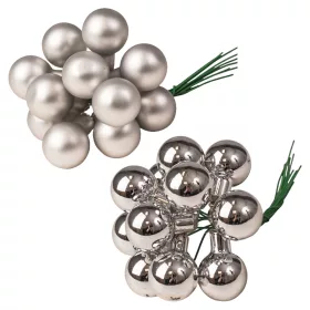 Pick glob de sticlă, set mixt - Argintiu