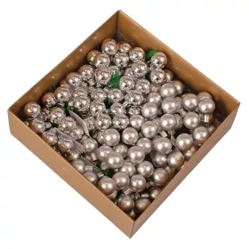 Pick glob de sticlă, set mixt - Argintiu