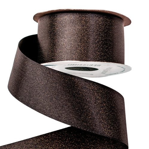 Panglică satinată strălucitoare 38mm x 10m – Negru
