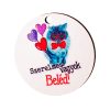 5buc. plăcuță decorativă cu inscripția "Szerelmes vagyok Beléd" 5cm