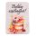 4buc. plăcuță decorativă cu inscripția "Boldog születésnapot!" 7 x 5cm