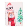 4buc. plăcuță decorativă cu inscripția "Merry Christmas" 7 x 5cm