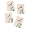 4buc. plăcuță decorativă cu buchet floral și inscripția "Hiányzol" 7 x 5cm