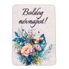 4buc. plăcuță decorativă din lemn cu inscripția "Boldog névnapot!" 7 x 5cm