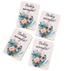 4buc. plăcuță decorativă din lemn cu inscripția "Boldog névnapot!" 7 x 5cm