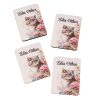 4buc. "Édes otthon" plăcuță decorativă din lemn cu inscripție 7 x 5cm