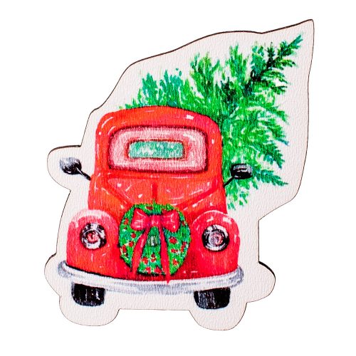 4buc. Tăbliță decorativă de Crăciun sublimată 6 x 7cm