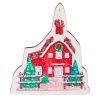 4buc. Tăbliță decorativă de Crăciun sublimată 6 x 7cm