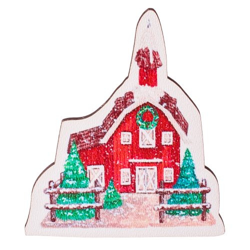4buc. Tăbliță decorativă de Crăciun sublimată 6 x 7cm