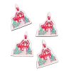 4buc. Tăbliță decorativă de Crăciun sublimată 6 x 7cm
