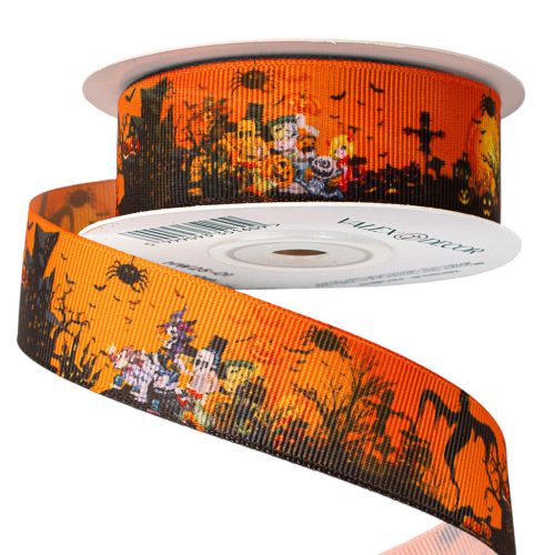 Panglică ripsată de Halloween 25mm x 10m