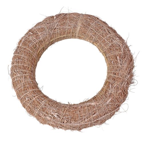 Bază de coroniță din fân acoperită cu sisal 15cm/3cm – Bej