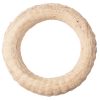 Bază de coroniță din paie îmbrăcată în sisal 20cm/4cm – Alb